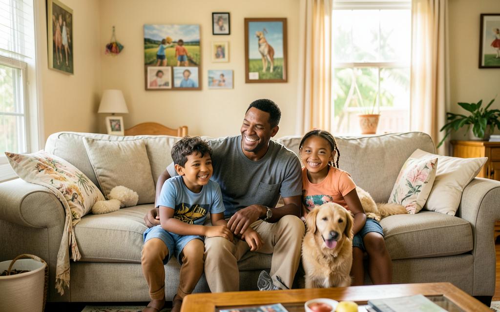The Okafor Family at home