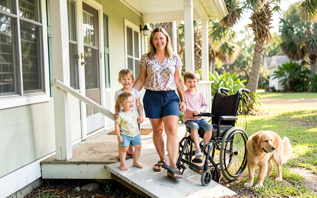 The Whitfield Family at home