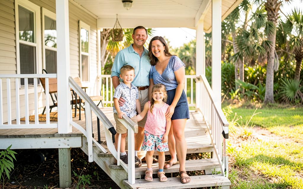 The Thibodeaux Family at home