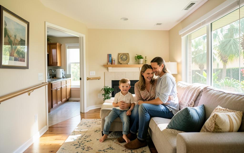 The Ferraro Family at home
